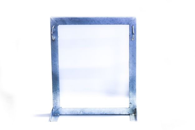 Square Wall Mount Brackets, 1000mm Offset, 32-60mm, Two Clamp, Galvanised