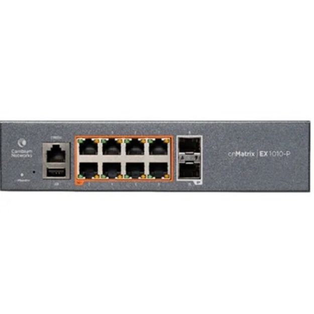 Cambium cnMatrix Enterprise 10 port PoE+ Switch | CNM-EX1010-P