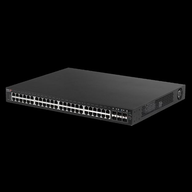 Edimax 54 Port, Web Smart, 48 Gigabit PoE+ Long Range Switch with 6 SFP+ Ports